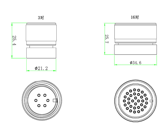 CTS-K型熱電偶饋通-大氣端連接器